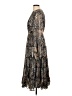 INA 100% Polyester Paisley Gray Casual Dress Size L - photo 5