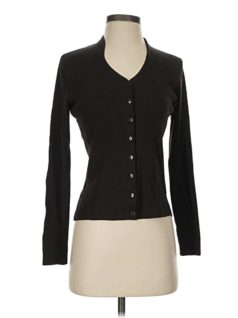 Pre-owned Unbranded Cardigan Sweater In Black