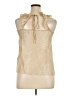 Unbranded 100% Silk Tan Gold Tank Top Size XL (estimated) - photo 2