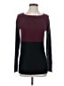 Vince Camuto Color Block Burgundy Pullover Sweater Size XXS - photo 1