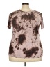 Unbranded Tie-dye Brown Short Sleeve T-Shirt Size XXL (estimated) - photo 1