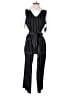 Casual Corner 100% Polyester Stripes Black Jumpsuit Size M - photo 1