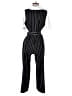 Casual Corner 100% Polyester Stripes Black Jumpsuit Size M - photo 2