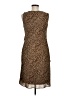 Robbie Bee 100% Polyester Animal Print Brown Cocktail Dress Size 8 - photo 2