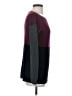 Vince Camuto Color Block Burgundy Pullover Sweater Size XXS - photo 4