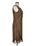 Robbie Bee 100% Polyester Animal Print Brown Cocktail Dress Size 8 - photo 4