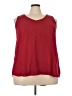 Collective Concepts Red Sleeveless Blouse Size 3X - photo 1