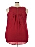 Collective Concepts Red Sleeveless Blouse Size 3X - photo 2