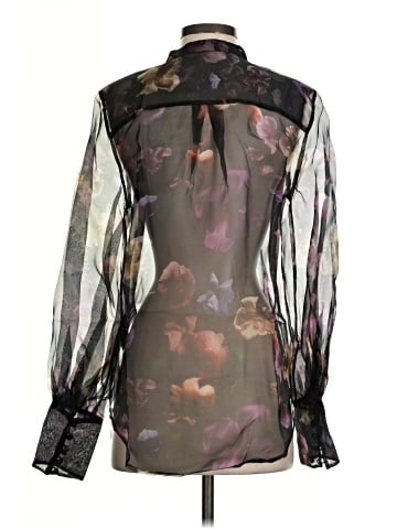 Equipment Long Sleeve Blouse (view 2)
