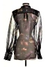 Equipment Black Long Sleeve Blouse Size S - photo 2
