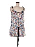 MILLY Cabana Blue Sleeveless Silk Top Size M - photo 1