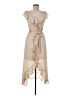 DKNY 100% Polyester Tan Casual Dress Size 6 - photo 1