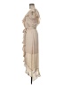 DKNY 100% Polyester Tan Casual Dress Size 6 - photo 5