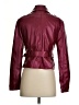 Bebe 100% Polyurethane Burgundy Jacket Size S - photo 2