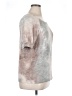 New Directions Metallic Silver Short Sleeve Top Size XL - photo 4