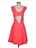 FELICITY & COCO 100% Polyester Solid Red Cocktail Dress Size S - photo 2