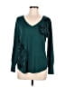 Chico's Paisley Teal Long Sleeve Top Size Med (1) - photo 1