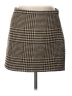H&M Houndstooth Brown Formal Skirt Size 10 - photo 1