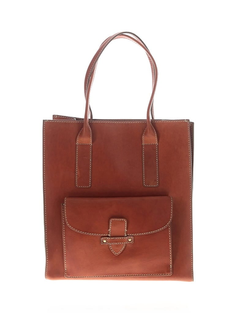 Pre-owned Frye Leather Tote Bag In Brown