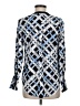 Jones New York Print Blue Long Sleeve Blouse Size M - photo 2