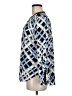 Jones New York Print Blue Long Sleeve Blouse Size M - photo 5
