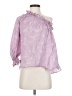 SECULAR 100% Cotton Purple 3/4 Sleeve Blouse Size XS - photo 1
