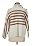 Ann Taylor Stripes Ivory Poncho Size M - photo 1