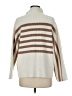 Ann Taylor Stripes Ivory Poncho Size M - photo 2