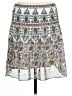 Max Studio 100% Polyester Paisley Teal Casual Skirt Size L - photo 2