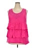 French Laundry 100% Polyester Pink Sleeveless Blouse Size 18 - photo 1
