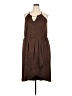 City Chic Solid Brown Casual Dress Size 18 Plus (M) - photo 1