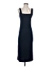 Aqua Solid Blue Casual Dress Size S - photo 1