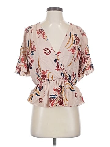 Joie Short Sleeve Silk Top (view 1)