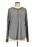 Staccato Gray Long Sleeve Henley Size L - photo 1