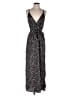Shein 100% Polyester Floral Black Casual Dress Size 6 - photo 1
