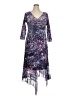 Komarov 100% Polyester Print Purple Casual Dress Size XL (4) - photo 1
