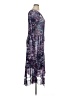Komarov 100% Polyester Print Purple Casual Dress Size XL (4) - photo 4