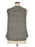 Ann Taylor LOFT Black Sleeveless Blouse Size XL - photo 2