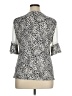 Vince Camuto Animal Print Silver Short Sleeve Blouse Size XL - photo 2