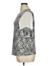 Vince Camuto Animal Print Silver Short Sleeve Blouse Size XL - photo 5