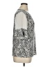 Vince Camuto Animal Print Silver Short Sleeve Blouse Size XL - photo 4