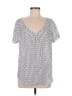 Cloth & Stone 100% Rayon Silver Short Sleeve Blouse Size M - photo 1