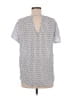 Cloth & Stone 100% Rayon Silver Short Sleeve Blouse Size M - photo 2
