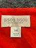 Bisou Bisou Orange Cocktail Dress Size 14 - photo 7