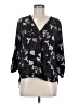 West Kei 100% Polyester Black 3/4 Sleeve Blouse Size M - photo 1