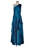 Aidan Mattox 100% Polyester Teal Cocktail Dress Size 6 - photo 1