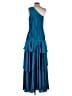 Aidan Mattox 100% Polyester Teal Cocktail Dress Size 6 - photo 2