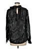 J.Crew Metallic Black Long Sleeve Blouse Size M - photo 2