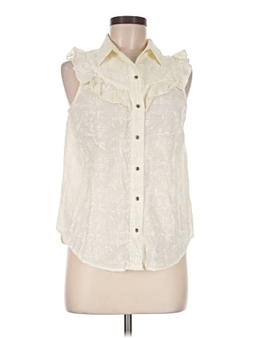 Maeve Sleeveless Button-Down Shirt (view 1)