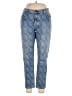 Current/Elliott Checkered-gingham Blue Jeans Size 31 waist - photo 1